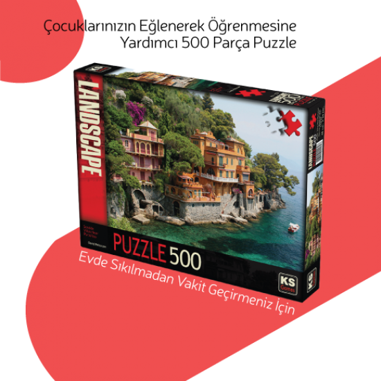 Seaside Villas Near Portofino 500 Parça Puzzle