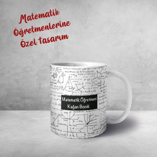 Öğretmenler Gününe Özel Kupa - Matematik Öğretmeni 049