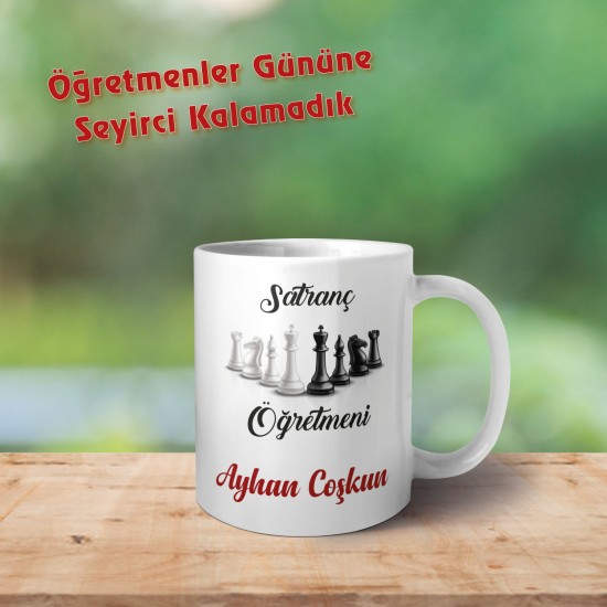 Öğretmenler Gününe Özel Kupa -Satranç Öğretmeni 043