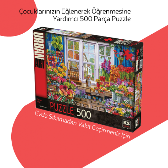 Flower Shop 500 Parça Puzzle