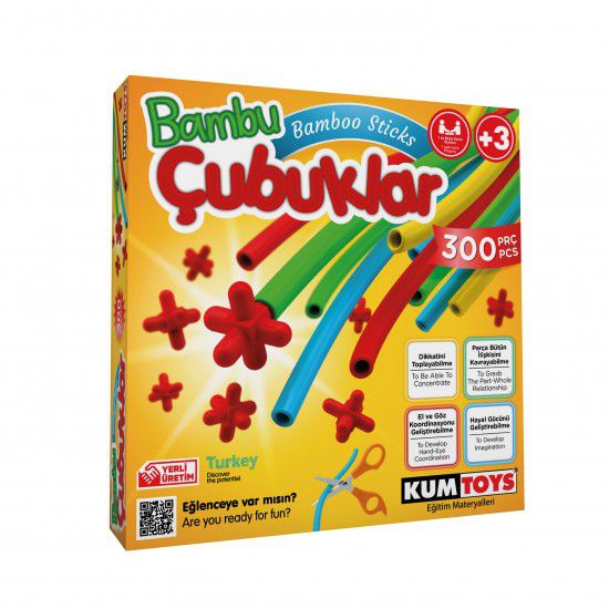 Bambu Çubuklar 300 pcs - Kumtoys